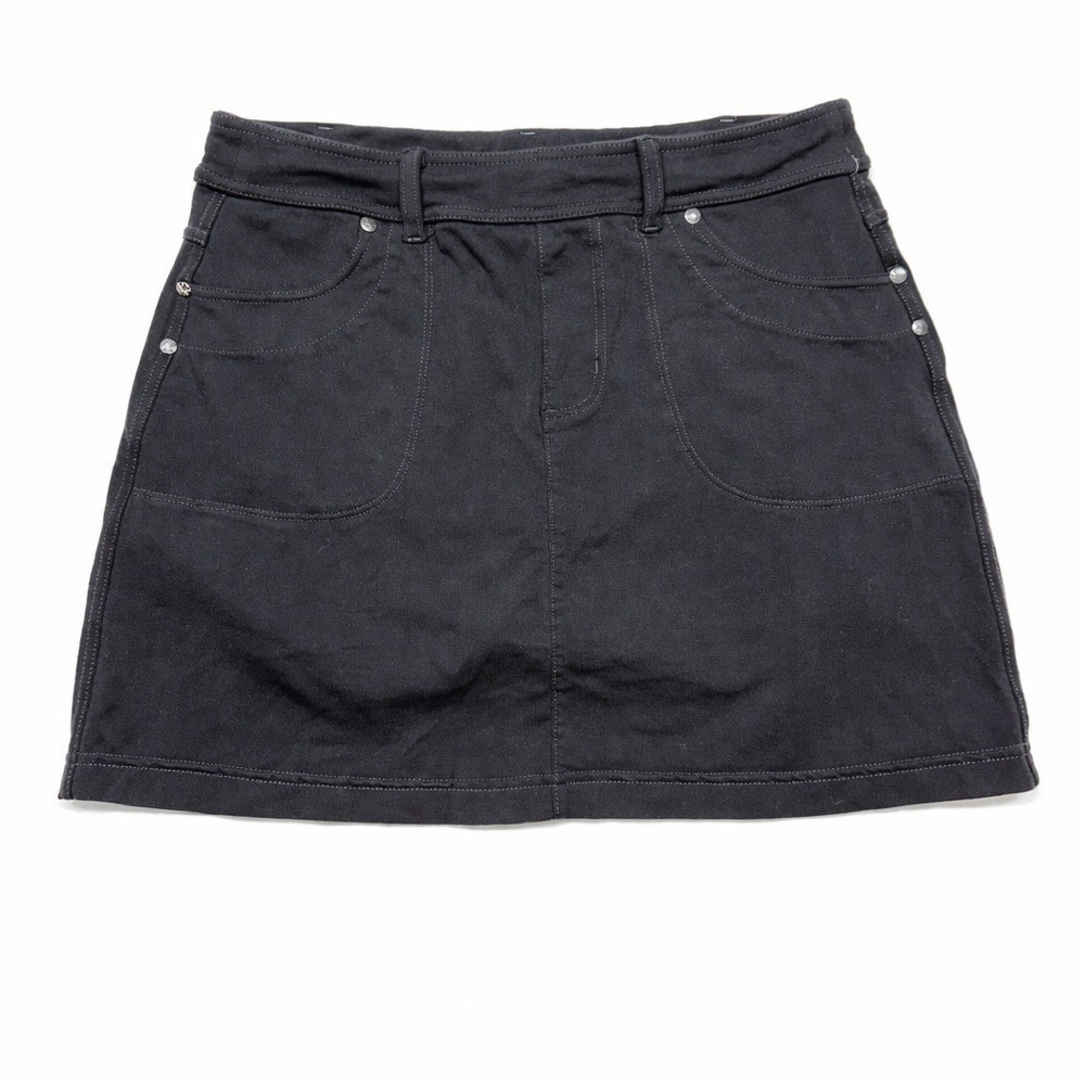 Athleta Womens Black Active Skort Mini Skirt Shorts Stretch Casual Size S